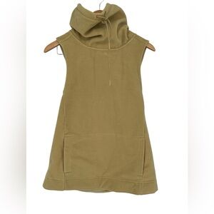 NoBull Sweatshirt Womens XS Tan Sleeveless Pullover Training Gym Crossfit